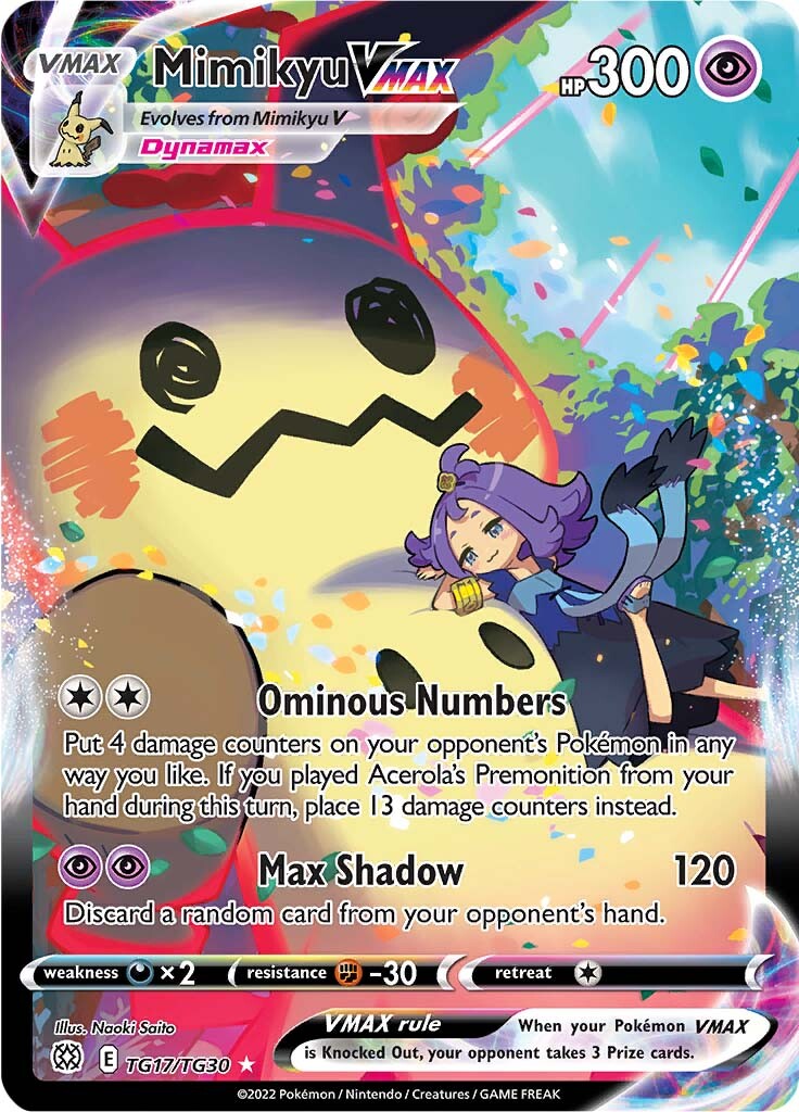 Mimikyu VMAX (TG17/TG30) [Sword & Shield: Brilliant Stars] | Golgari Games