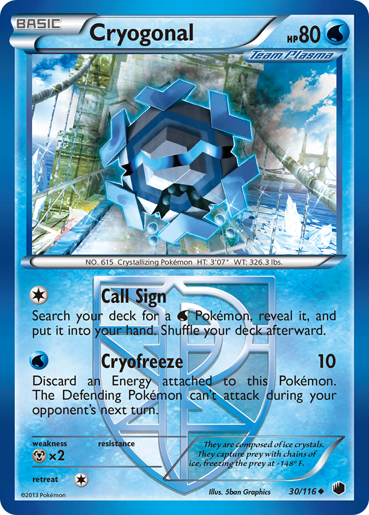 Cryogonal (30/116) [Black & White: Plasma Freeze] | Golgari Games