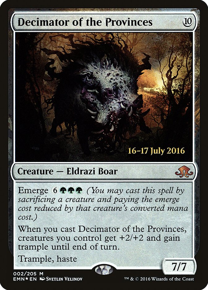 Decimator of the Provinces [Eldritch Moon Prerelease Promos] | Golgari Games