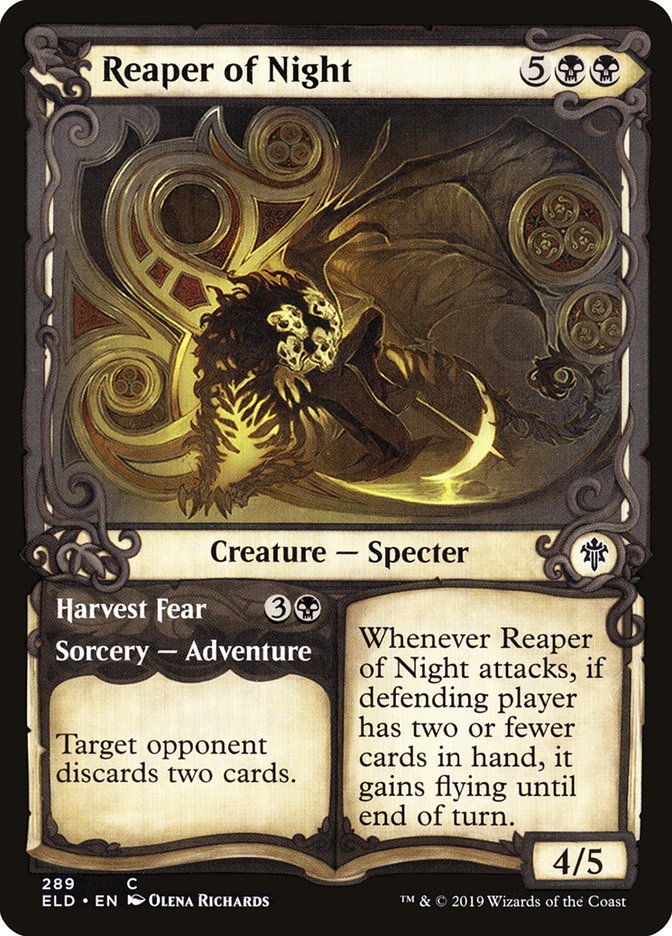 Reaper of Night // Harvest Fear (Showcase) [Throne of Eldraine] | Golgari Games