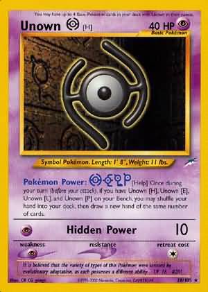 Unown [H] (28/105) [Neo Destiny Unlimited] | Golgari Games