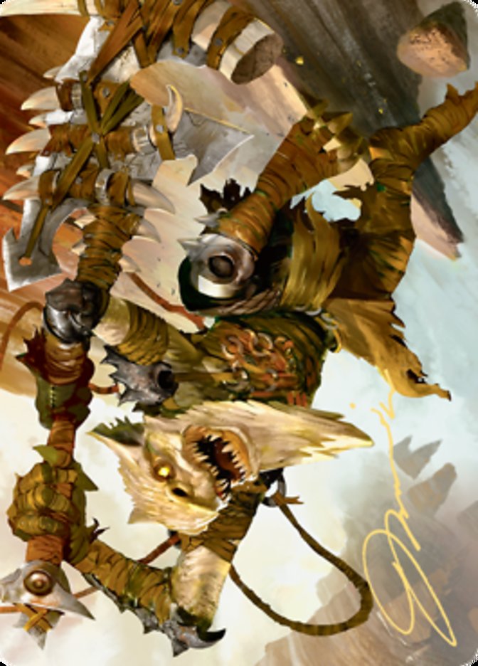 Teeterpeak Ambusher Art Card (Gold-Stamped Signature) [Zendikar Rising Art Series] | Golgari Games