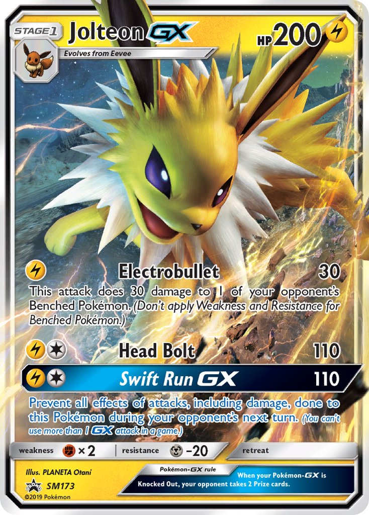 Jolteon GX (SM173) [Sun & Moon: Black Star Promos] | Golgari Games