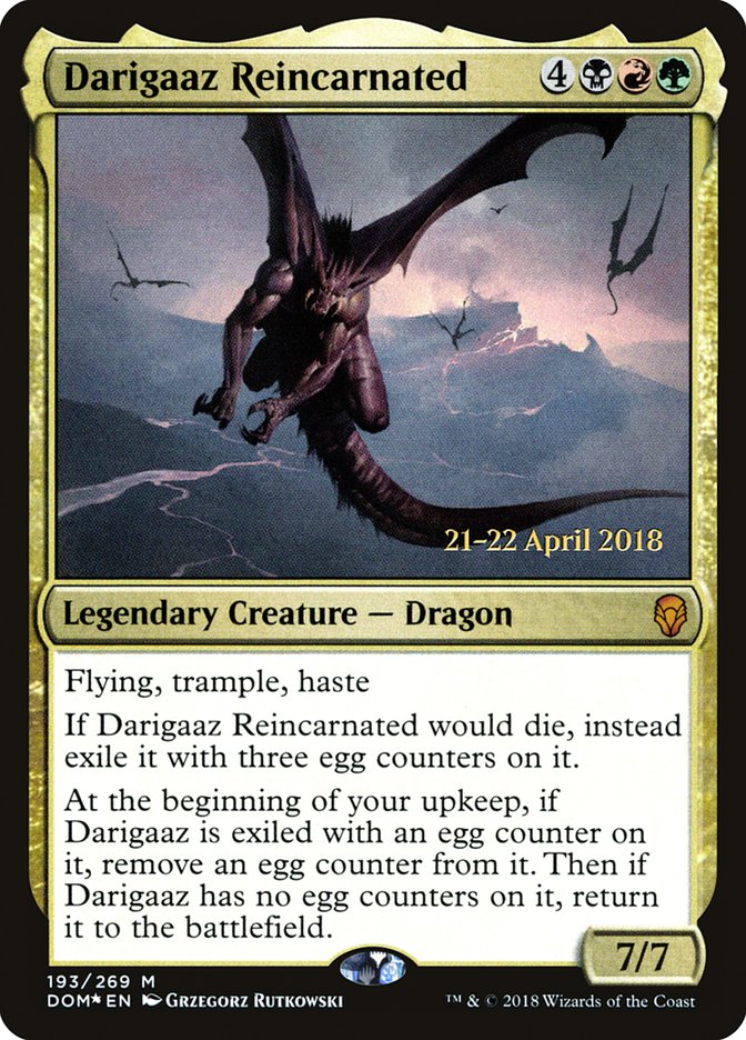 Darigaaz Reincarnated [Dominaria Prerelease Promos] | Golgari Games