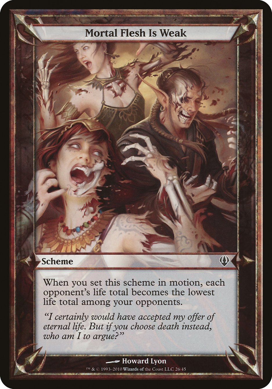 Mortal Flesh Is Weak (Schemes) [Archenemy Schemes] | Golgari Games