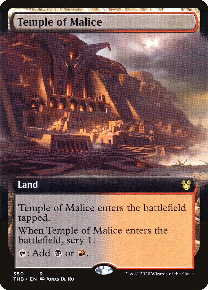 Temple of Malice (Extended Art) [Theros Beyond Death] | Golgari Games