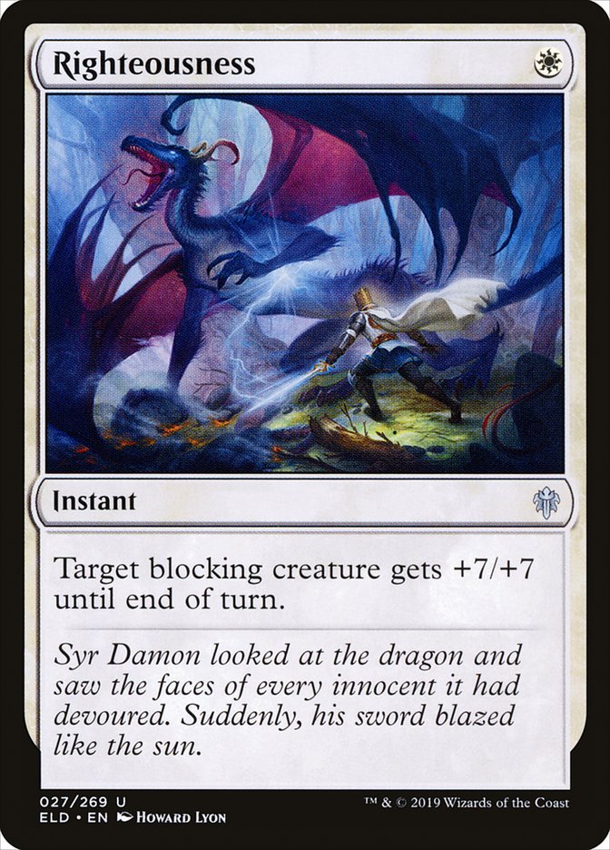 Righteousness [Throne of Eldraine] | Local Legends