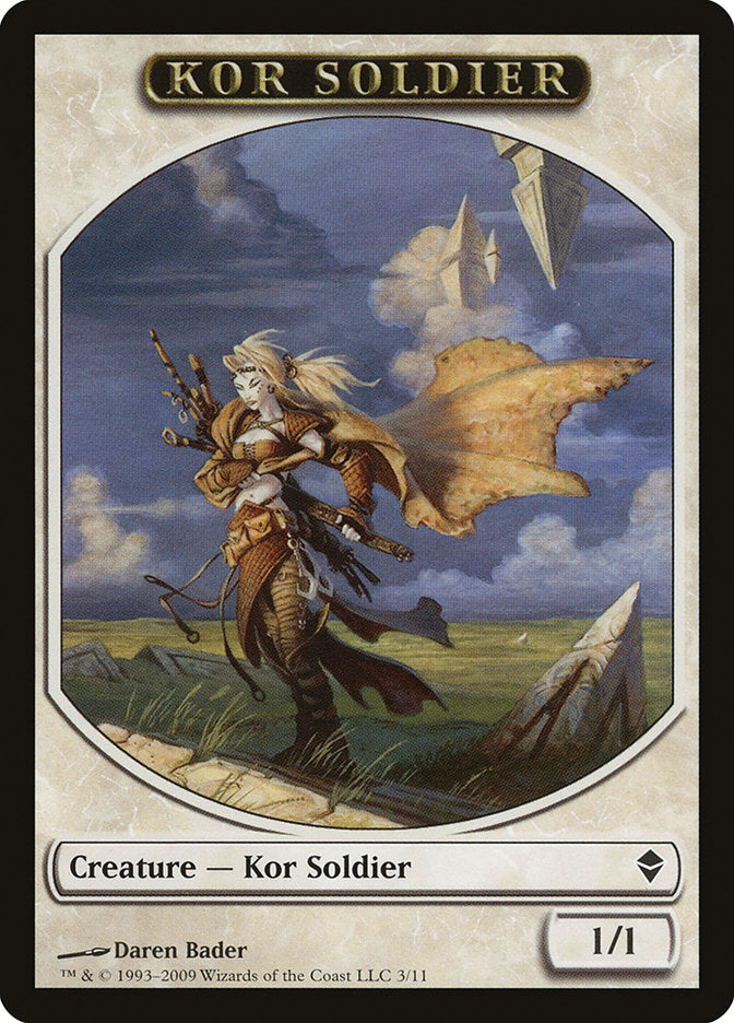 Kor Soldier Token [Zendikar Tokens] | Golgari Games