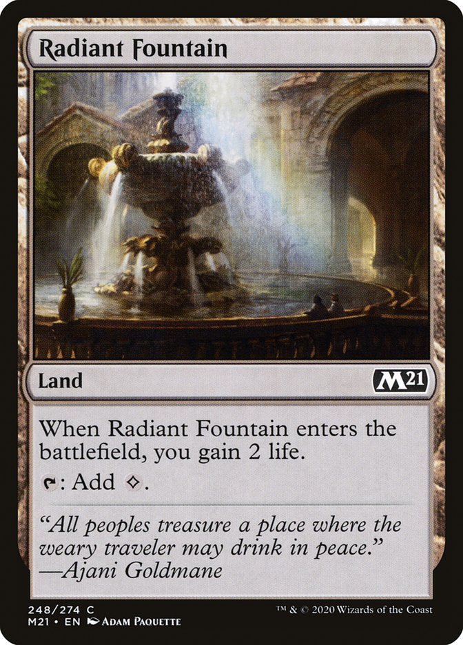 Radiant Fountain [Core Set 2021] | Local Legends
