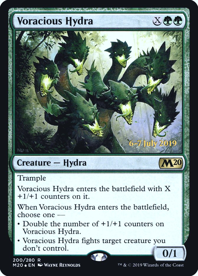 Voracious Hydra [Core Set 2020 Prerelease Promos] | Golgari Games