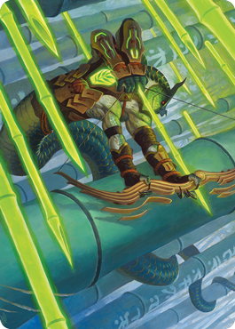 Bamboo Grove Archer Art Card [Kamigawa: Neon Dynasty Art Series] | Golgari Games