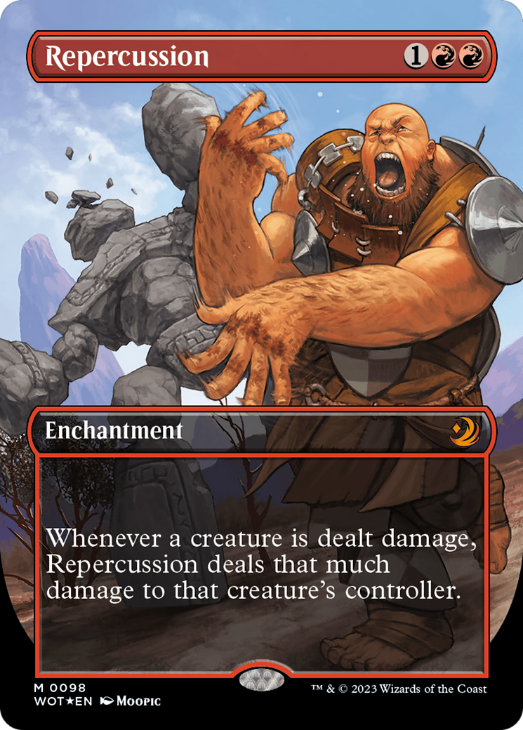 Repercussion (Anime Borderless) (Confetti Foil) [Wilds of Eldraine: Enchanting Tales] | Local Legends