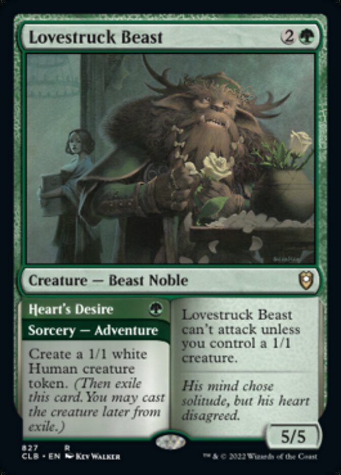 Lovestruck Beast // Heart's Desire [Commander Legends: Battle for Baldur's Gate] | Golgari Games