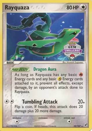 Rayquaza (22/107) (Gym Challenge Promo) [EX: Deoxys] | Golgari Games