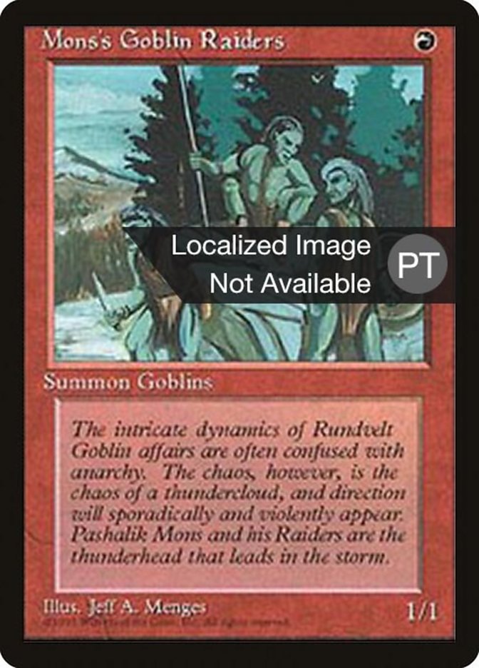 Mons's Goblin Raiders [Fourth Edition (Foreign Black Border)] | Local Legends