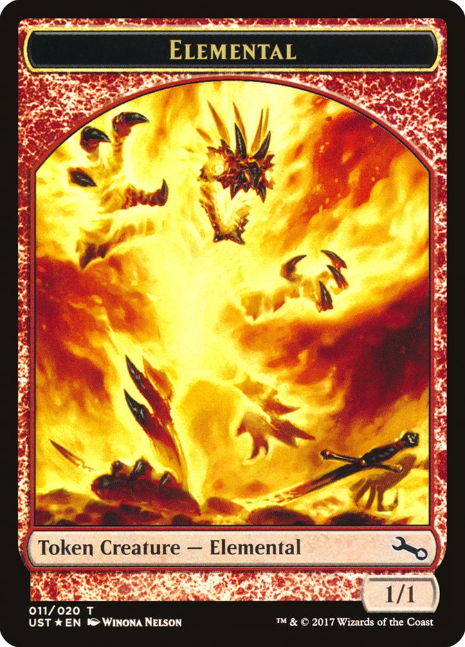 Elemental // Elemental Double-sided Token (011/020) [Unstable Tokens] | Golgari Games