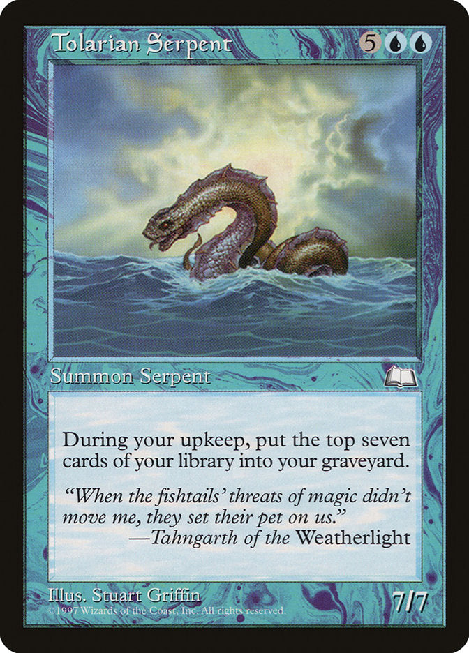 Tolarian Serpent [Weatherlight] | Local Legends