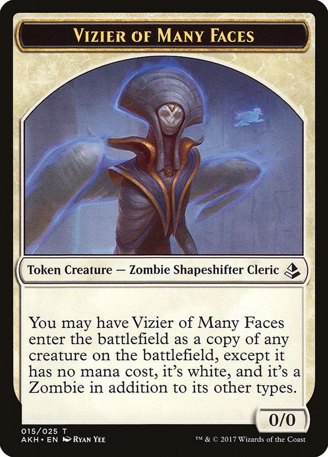 Vizier of Many Faces Token [Amonkhet Tokens] | Golgari Games