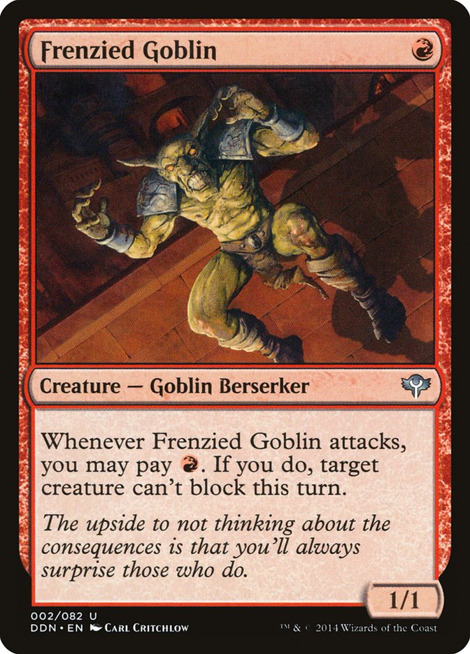 Frenzied Goblin [Duel Decks: Speed vs. Cunning] | Golgari Games