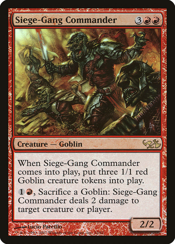 Siege-Gang Commander [Duel Decks: Elves vs. Goblins] | Local Legends