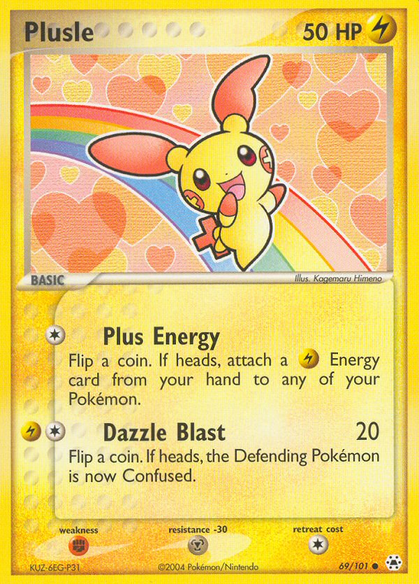 Plusle (69/101) [EX: Hidden Legends] | Golgari Games