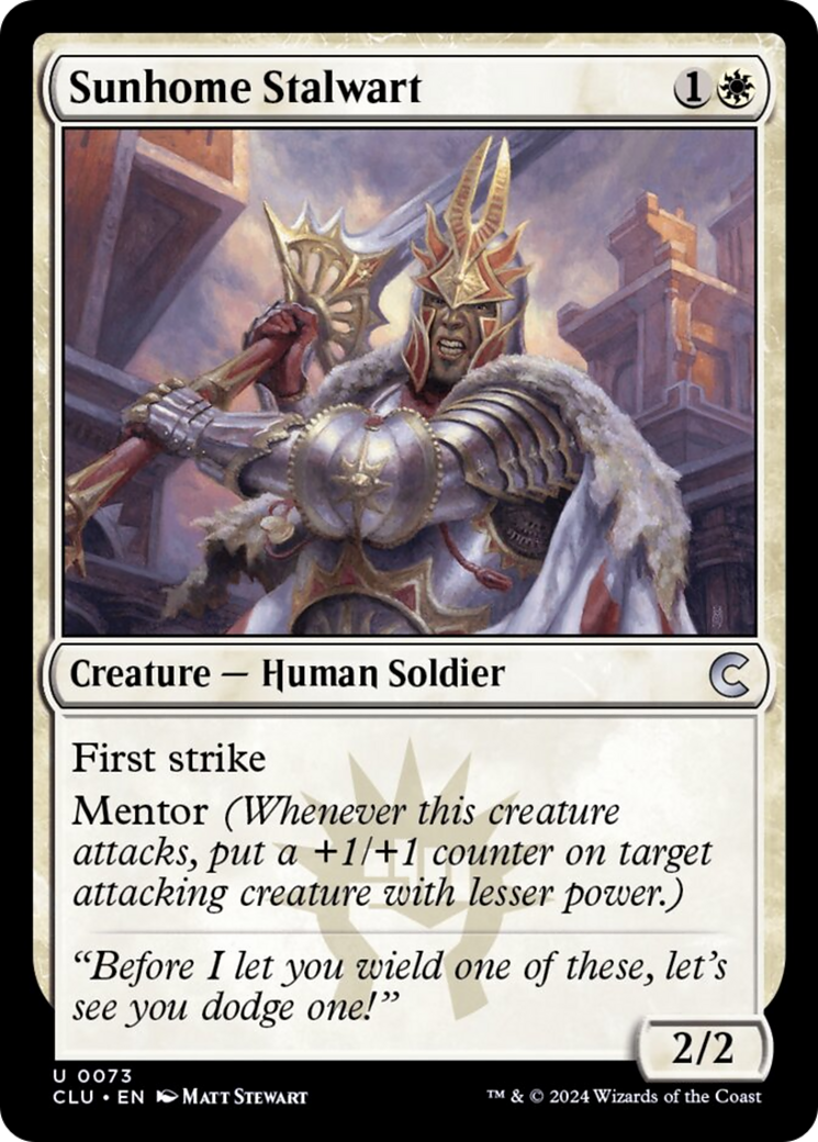 Sunhome Stalwart [Ravnica: Clue Edition] | Local Legends