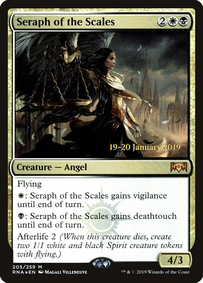 Seraph of the Scales [Ravnica Allegiance Prerelease Promos] | Golgari Games