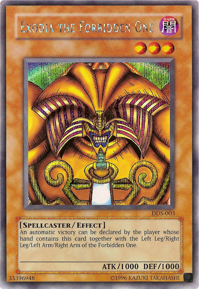 Exodia the Forbidden One (Dark Duel Stories) [DDS-003] Secret Rare | Golgari Games