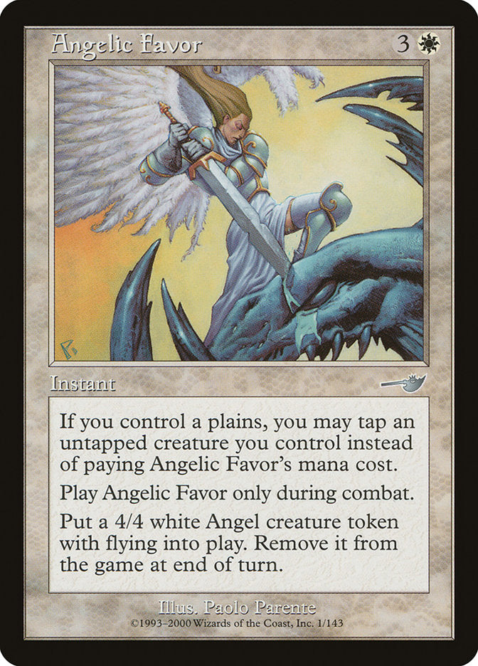 Angelic Favor [Nemesis] | Golgari Games