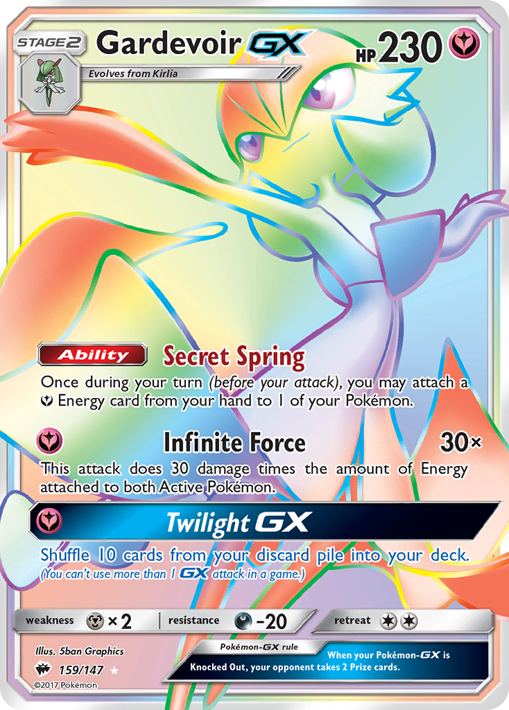 Gardevoir GX (159/147) [Sun & Moon: Burning Shadows] | Golgari Games