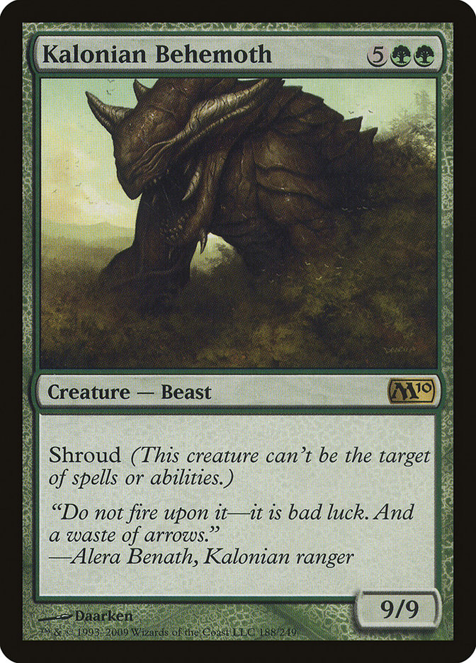 Kalonian Behemoth [Magic 2010] | Golgari Games