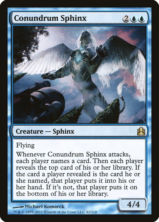 Conundrum Sphinx [Commander 2011] | Local Legends