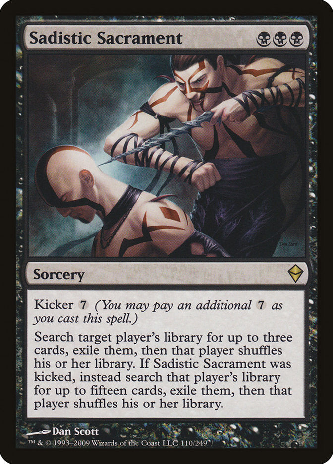 Sadistic Sacrament [Zendikar] | Local Legends