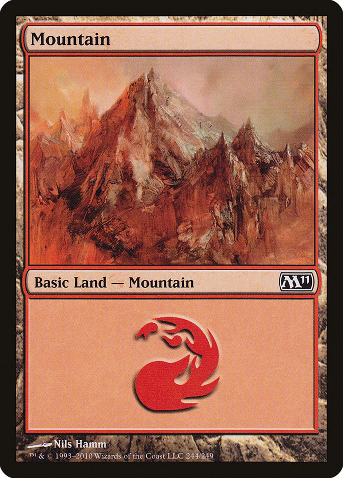 Mountain (244) [Magic 2011] | Golgari Games