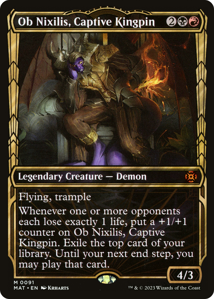 Ob Nixilis, Captive Kingpin (Showcase) [March of the Machine: The Aftermath] | Golgari Games