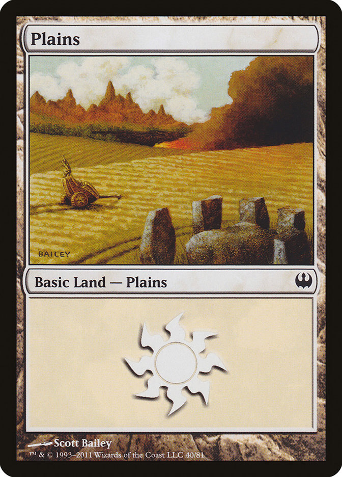 Plains (40) [Duel Decks: Knights vs. Dragons] | Local Legends