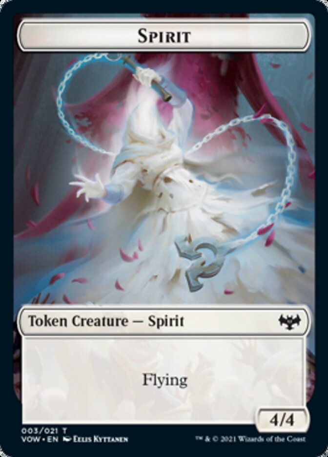 Spirit Token (003) [Innistrad: Crimson Vow Tokens] | Golgari Games