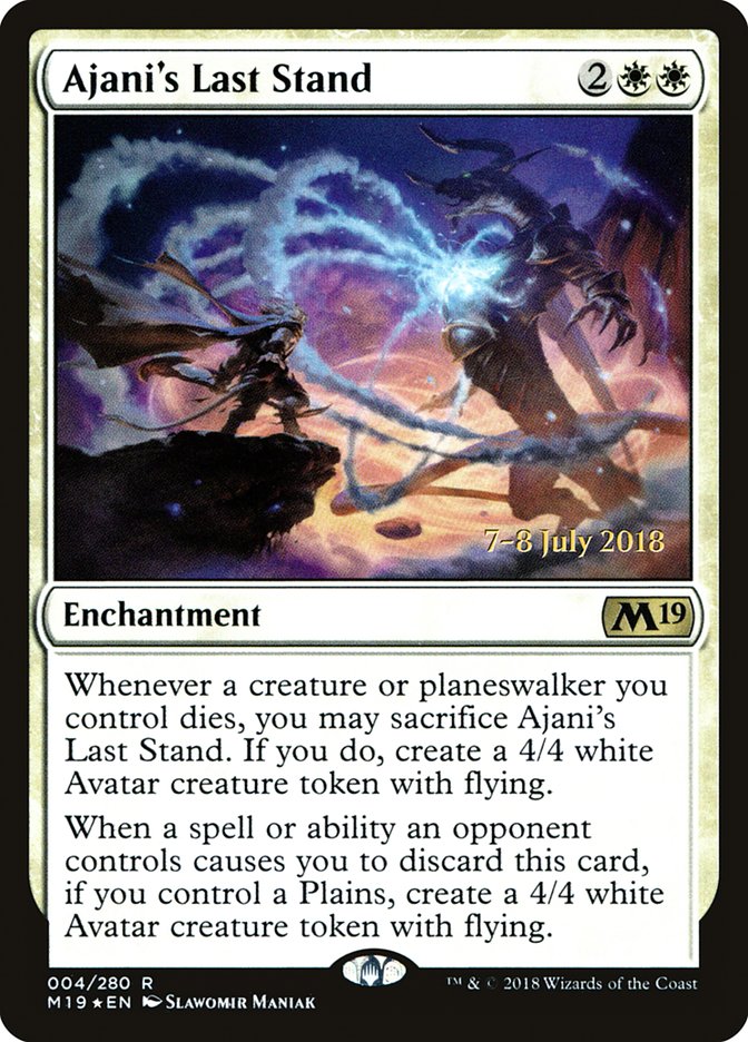 Ajani's Last Stand [Core Set 2019 Prerelease Promos] | Golgari Games