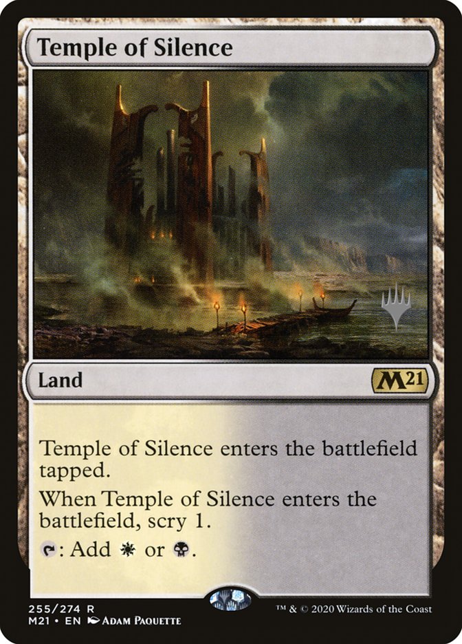 Temple of Silence (Promo Pack) [Core Set 2021 Promos] | Golgari Games