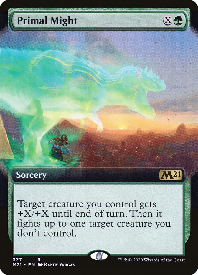 Primal Might (Extended Art) [Core Set 2021] | Local Legends