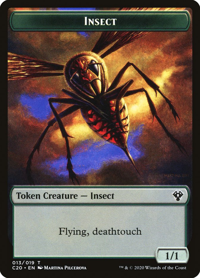 Spirit // Insect (013) Double-sided Token [Commander 2020 Tokens] | Golgari Games