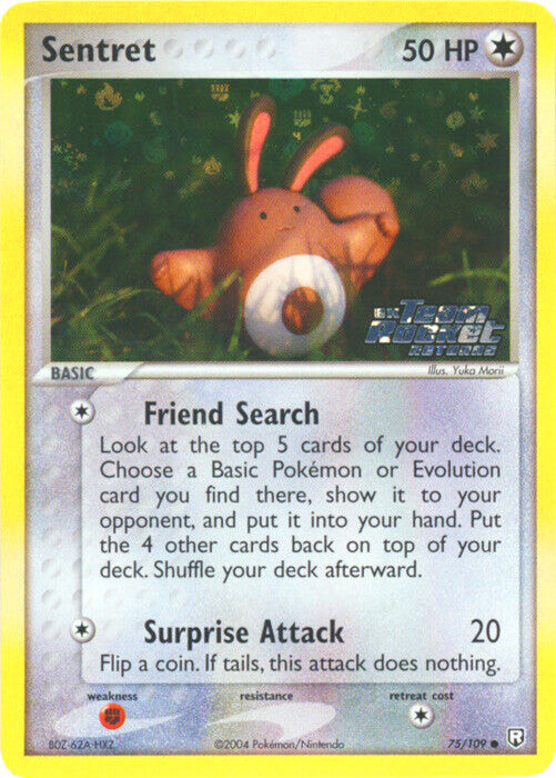 Sentret (75/109) (Stamped) [EX: Team Rocket Returns] | Golgari Games