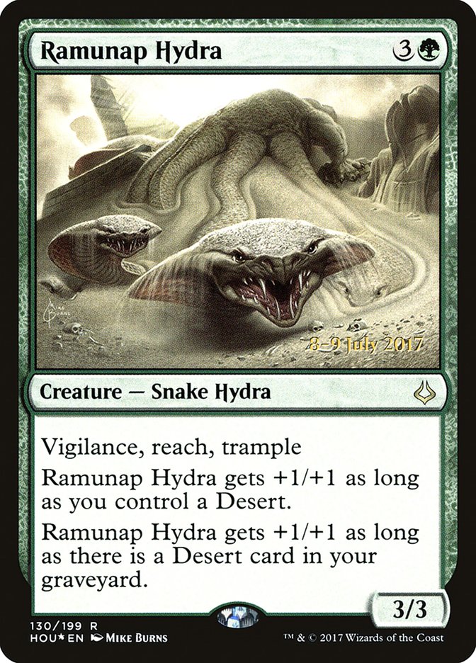 Ramunap Hydra [Hour of Devastation Prerelease Promos] | Golgari Games