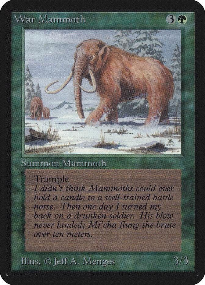 War Mammoth [Alpha Edition] | Golgari Games