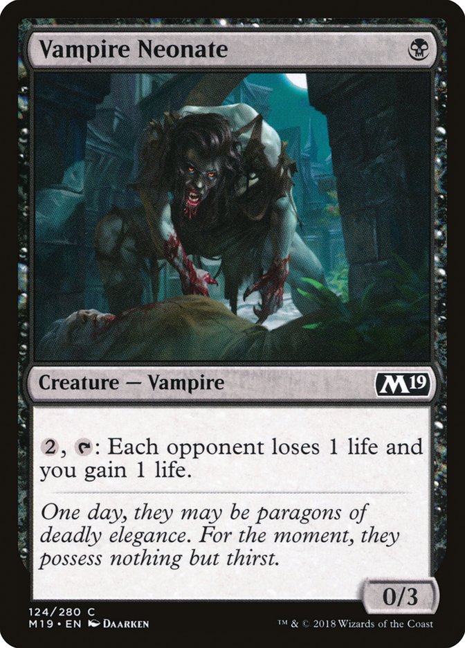 Vampire Neonate [Core Set 2019] | Golgari Games