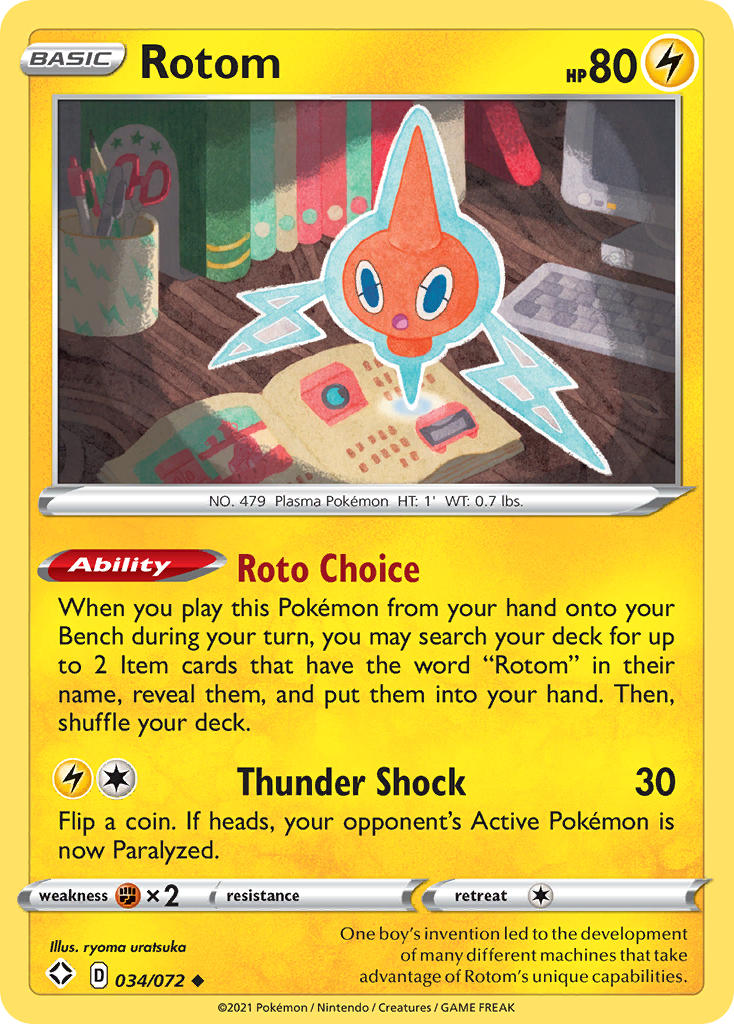 Rotom (034/072) [Sword & Shield: Shining Fates] | Golgari Games