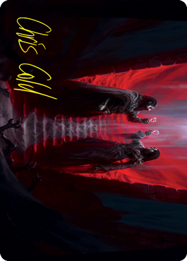 Vampires' Vengeance Art Card (Gold-Stamped Signature) [Innistrad: Crimson Vow Art Series] | Local Legends