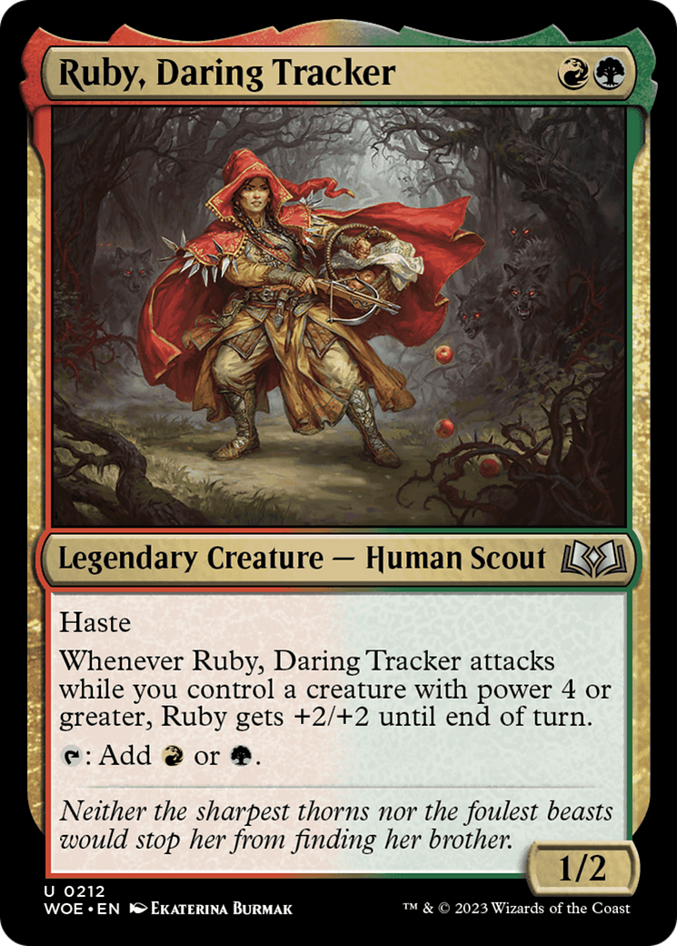 Ruby, Daring Tracker [Wilds of Eldraine] | Golgari Games