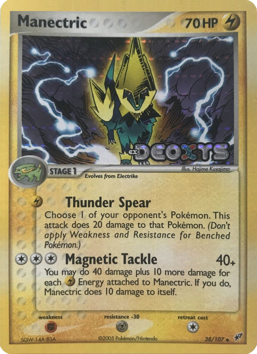 Manectric (38/107) (Stamped) [EX: Deoxys] | Golgari Games