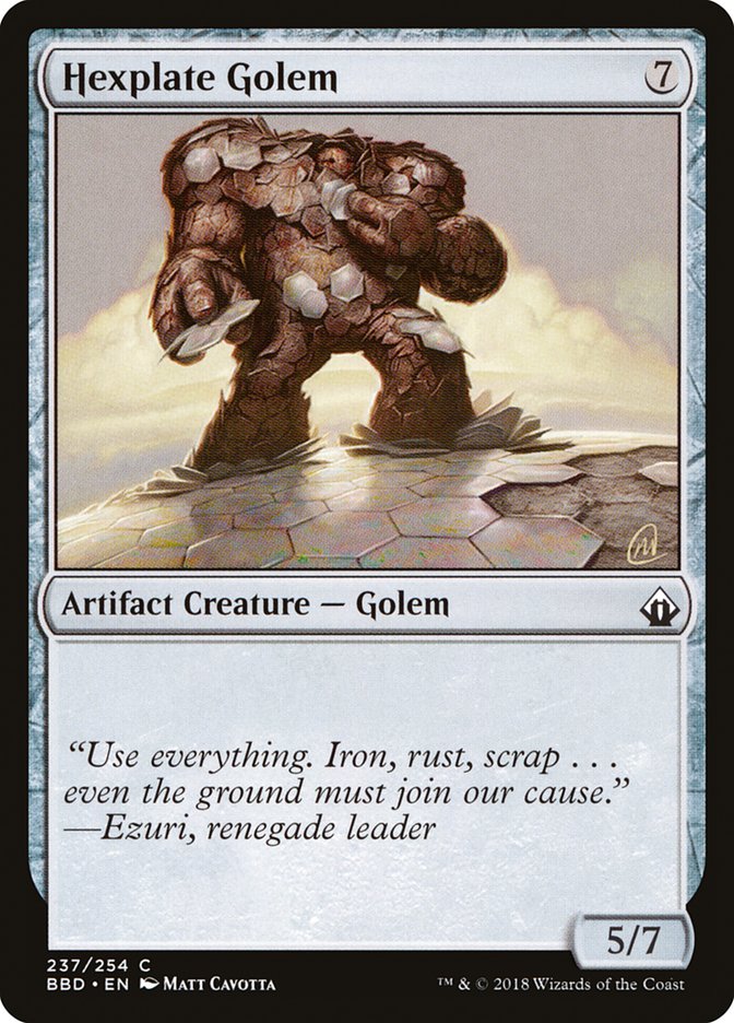 Hexplate Golem [Battlebond] | Golgari Games